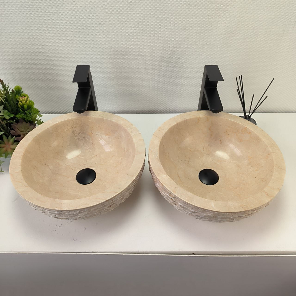 Раковина из мрамора ПАРА! Bowl Cream Marmo BM-62908 40*40*15 98