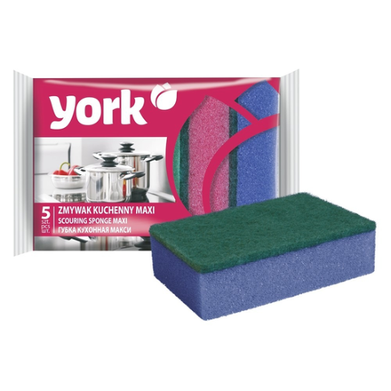 Губка для посуды York maxi 5 шт