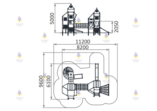 Игровой комплекс «Небесное дерево» тип-3
