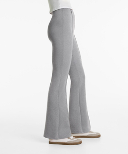 OYSHO Расклешенные брюки с эффектом неопрена, серый