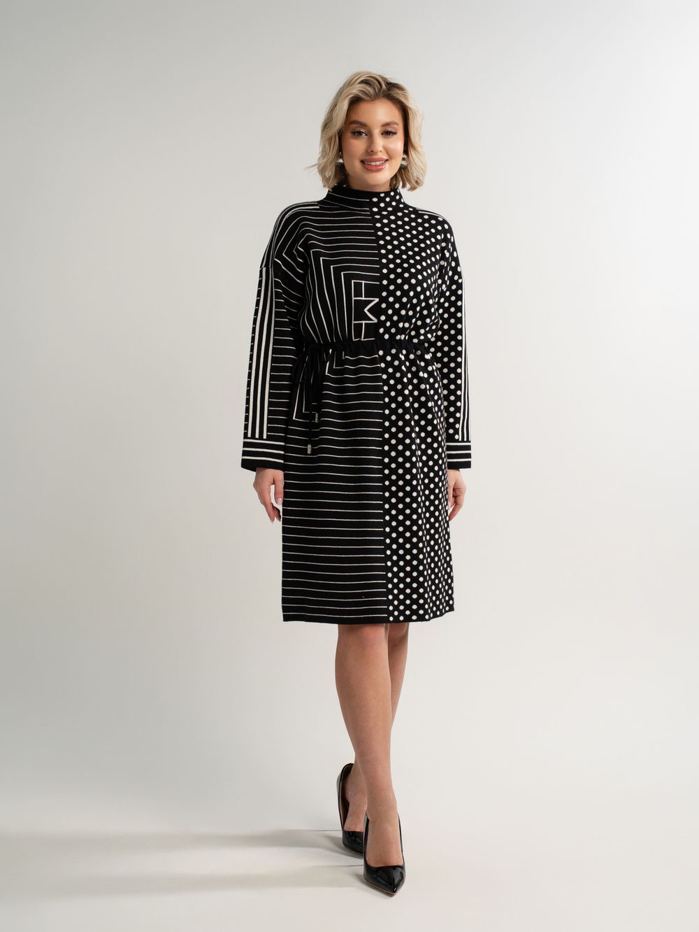 Платье Латута (черно-белое) П15105-18М LT Collection