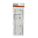 Рамка 3-местная горизонтальная STEKKER, PFR00-9003-01, серия Эрна, белый 49631