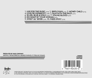 Bad Company / Run With The Pack (CD)