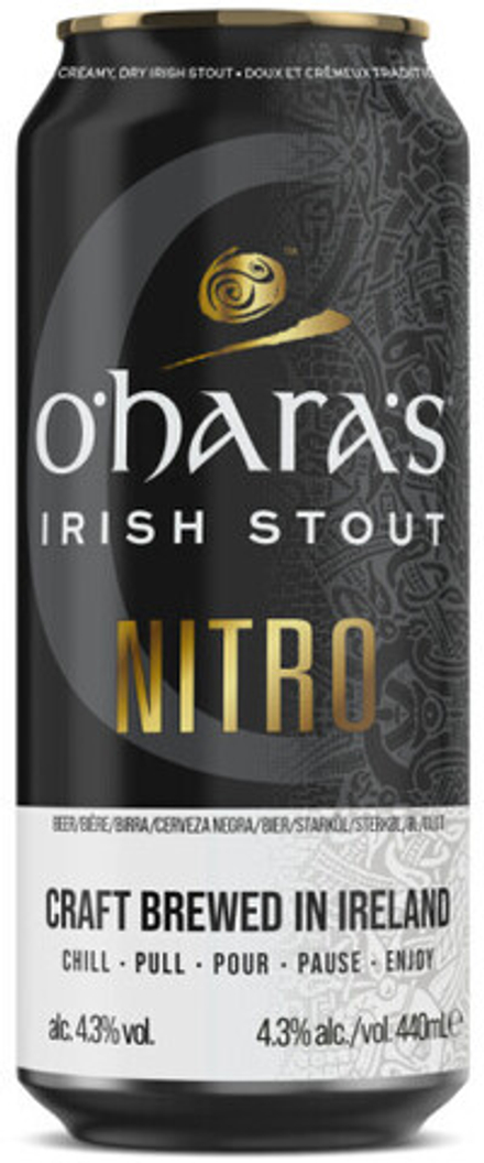 Пиво О'Хара'с Айриш Стаут Нитро / O'Hara's Irish Stout Nitro 0.44 - банка