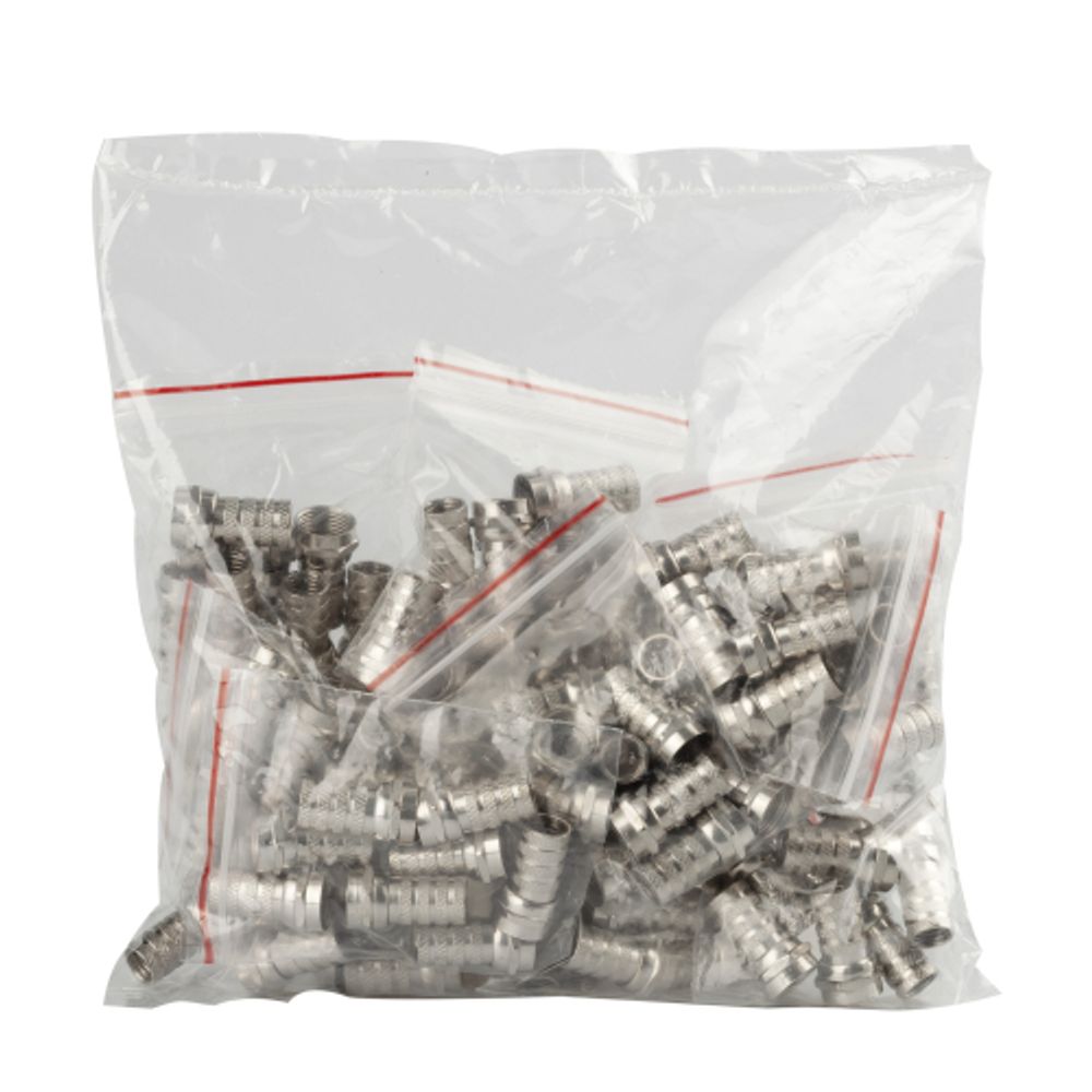 F-разъем ЭРА SIMPLE RS-F-6 для кабеля RG-6 упаковка 100 шт