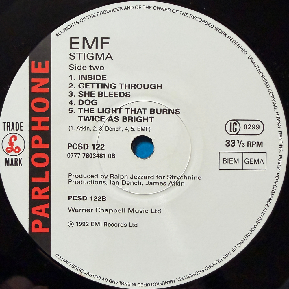 EMF ‎– Stigma (Европа 1992г.) Т