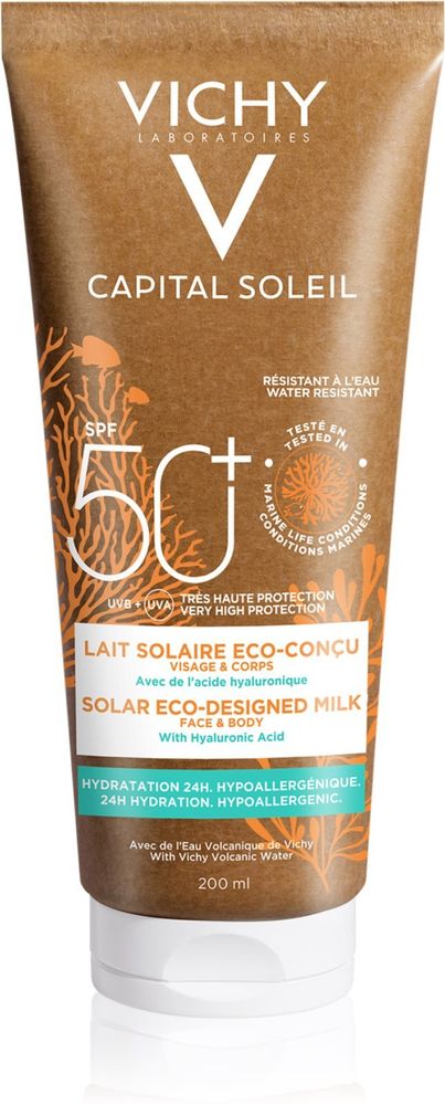 Vichy защитное молочко SPF 50+ Capital Soleil Solar Eco-Designed Milk