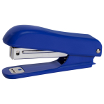 Степлер №10 "Basic", до 12 листов, с антистеплером, синий (Staff)