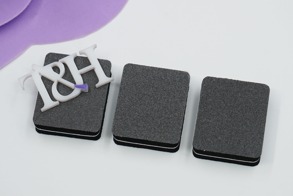 Баф-мини 120/180гр розовый 39*33мм (уп.50шт)