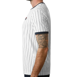 Мужское теннисное поло Fila Stripes T-Shirt Men - White, Dark Blue