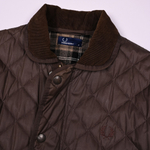 Редкая винтажная стеганка от Fred Perry из хлопка с легким вощением, М