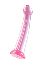Toyfa Basic Jelly Dildo XL 22 см – розовый нереалистичный фаллоимитатор на присоске, гибкий TPE, диаметр 4 см