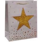 Пакет подарочный «Звёздный стиль» 32*26*12 см