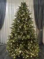 Елка с гирляндой встроенной «Elegance» Элеганс (Литая+пвх) 270 см / 2,7 м