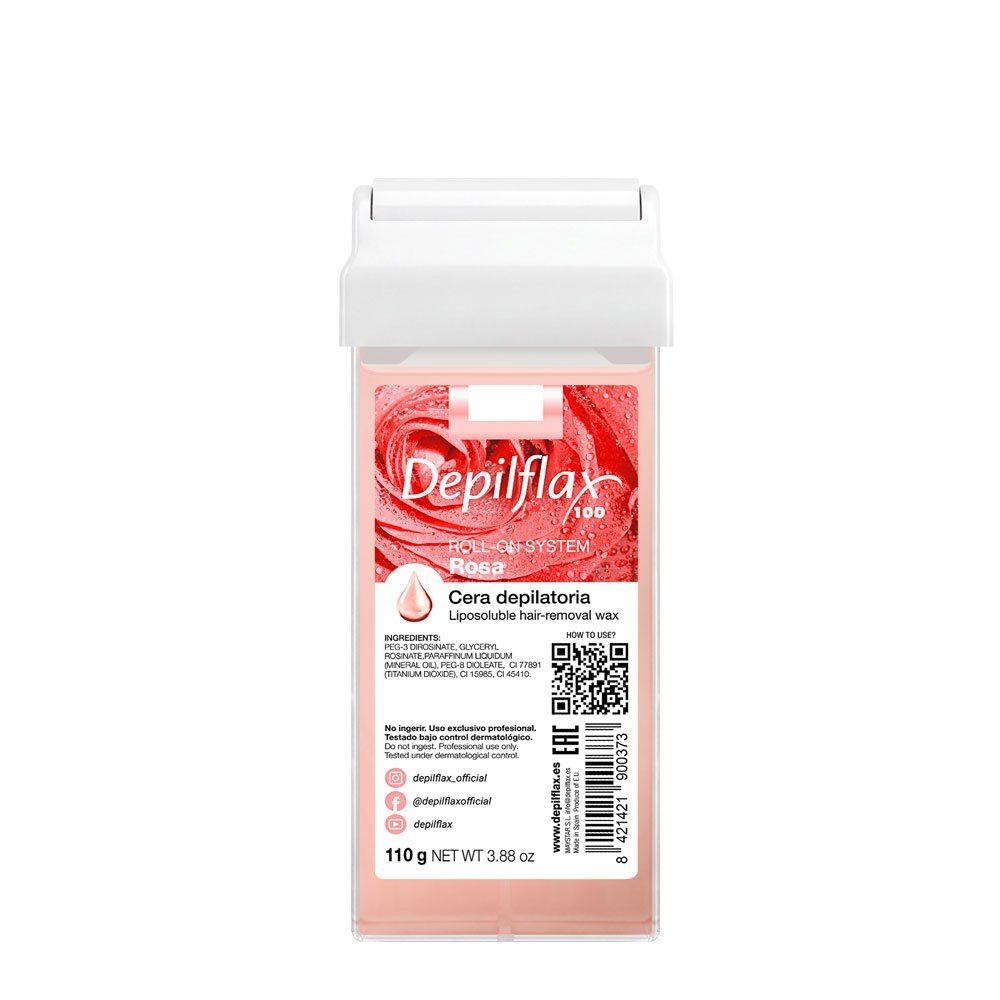 Воск в картридже Depilflax 100, розовый, 110 гр