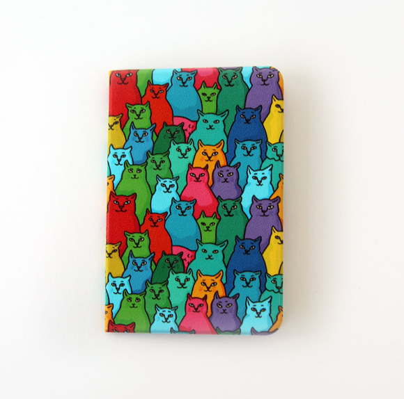 Обложка для транспортной карты "Найди спящего кота"