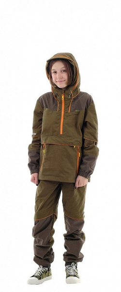 Костюм противоэнцефалитный «Элит Барьер» для детей (хаки/оранжевый)