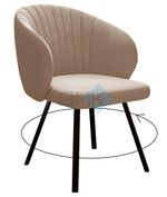 Стул DikLine 258 поворотный опоры чёрные