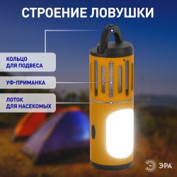 ERAMF-05 ЭРА Противомоскитный фонарь на батарейках