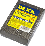 DEXX Р80, 100 х 68 х 26 мм, водостойкая, четырехсторонняя шлифовальная губка (35637-080)
