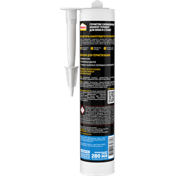 Герметик Момент 1997809 Гермент силиконовый для окон и стекол прозрачный 280 мл. | Момент