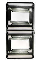 Стол 60x120 / 4 стула черный