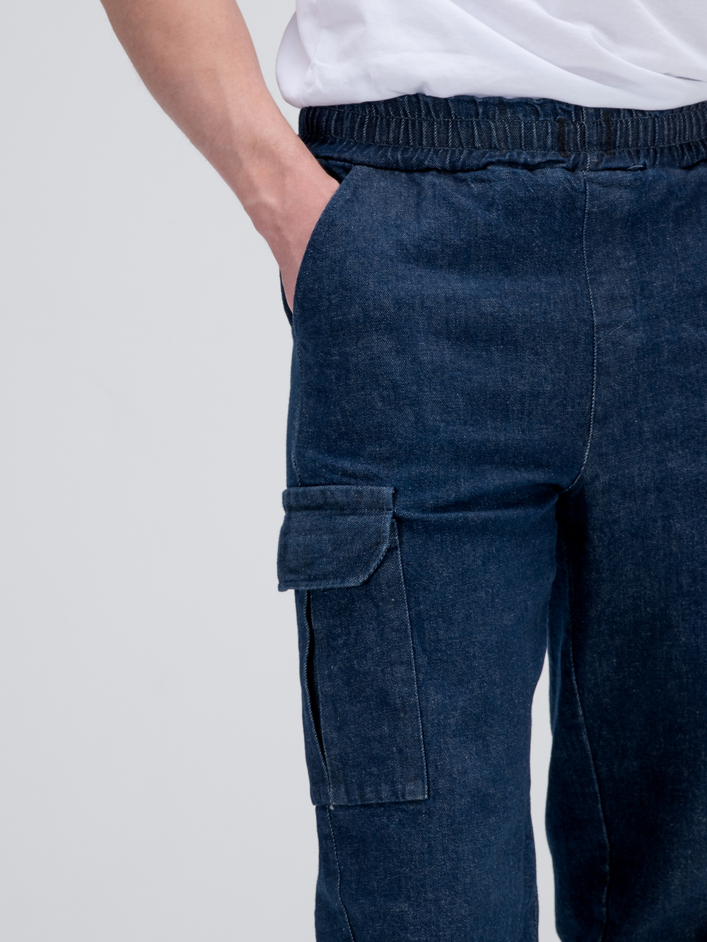 Джоггеры карго джинсовые. Деним