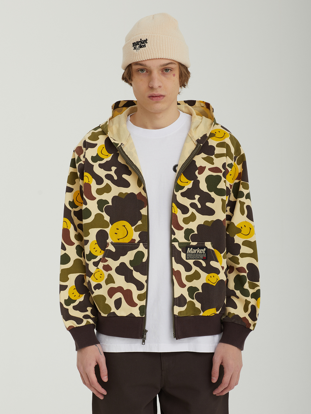 Мужская Толстовка Smiley Camo