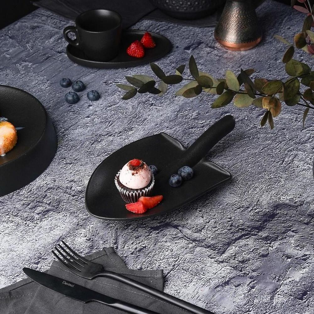 Блюдо "Лопата" 24*13*4 см черное Black Raw Stellar P.L. Proff Cuisine [1]