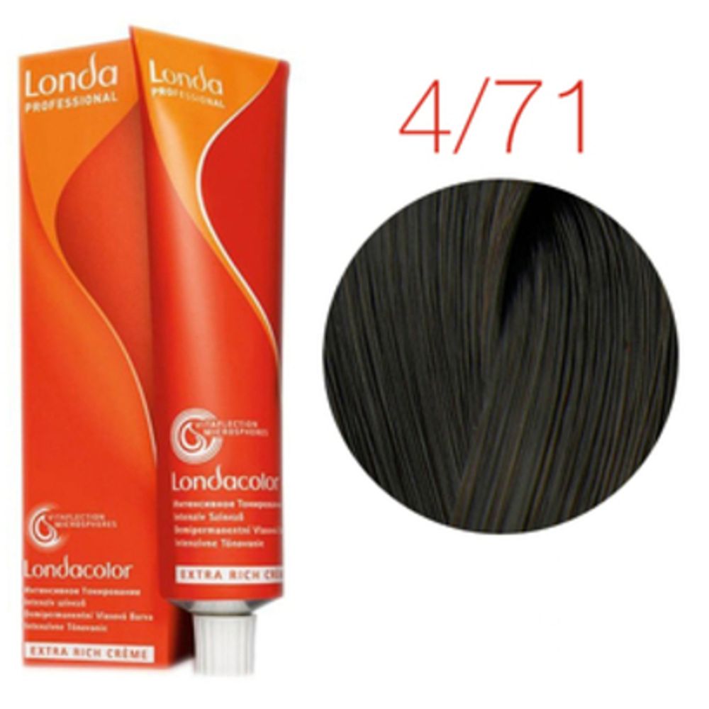 Londa Color инт.тонирование, 4/71 шатен коричнево-пепельный, 60мл