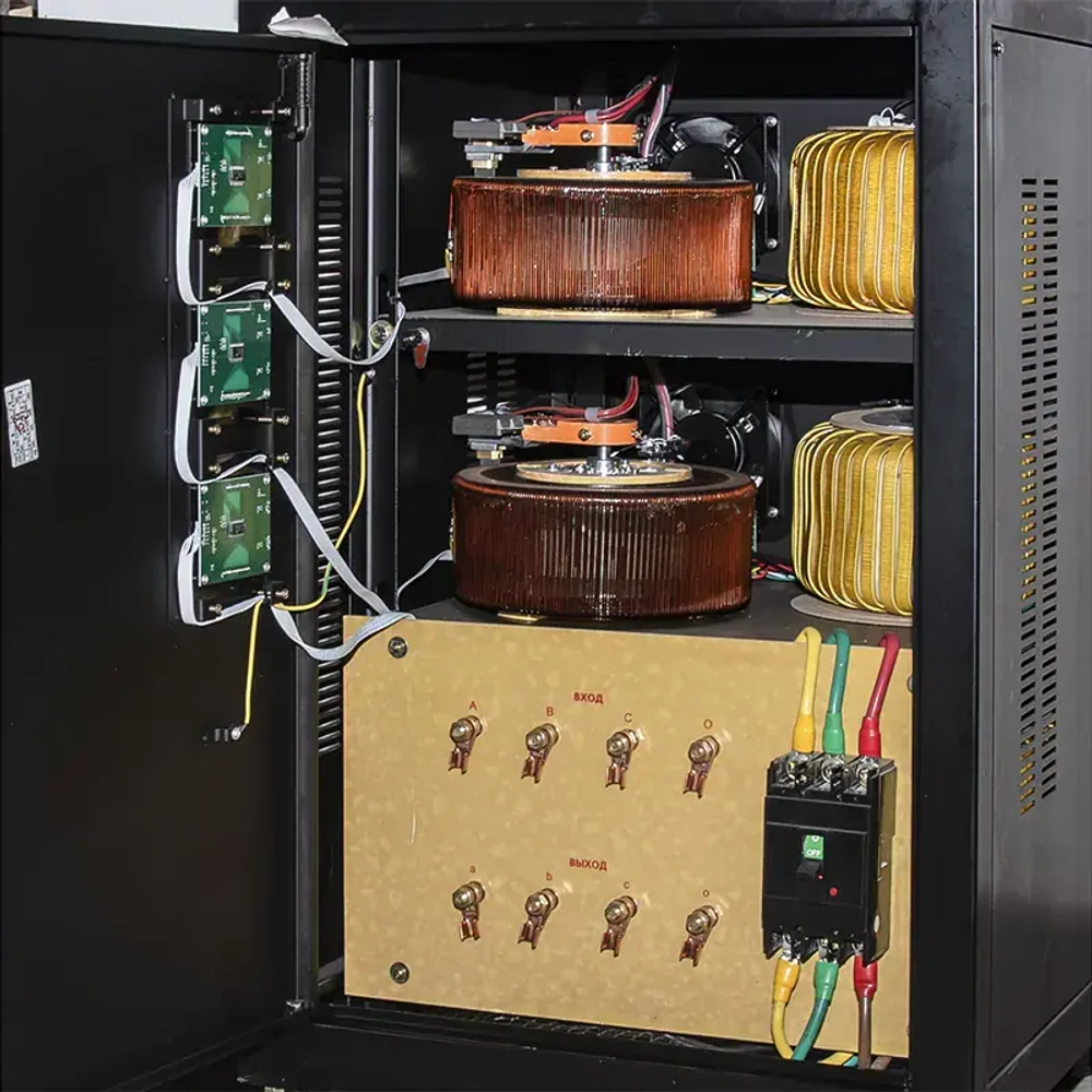 Ресанта АСН-45000/3-ЭМ трехфазный стабилизатор напряжения 63/4/14