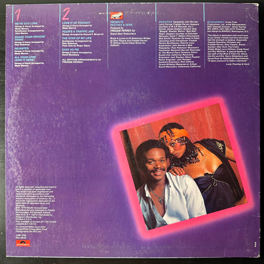 Peaches & Herb ‎– 2 Hot! (США 1978г.)