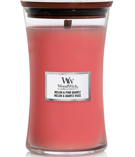 Дыня и розовый кварц, ароматическая свеча, WoodWick
