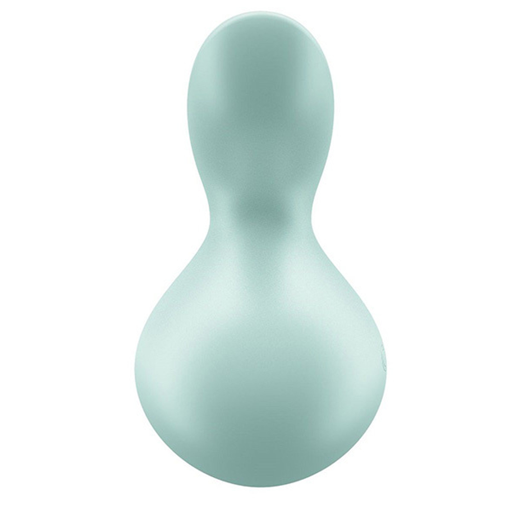 Зеленый клиторальный стимулятор 8,5см Satisfyer Viva la Vulva 3