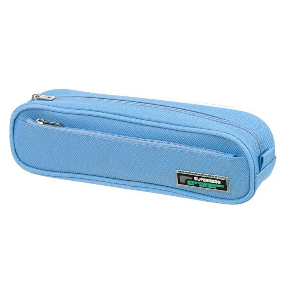 Пенал-косметичка Basir без наполнения, 22,5*6,5*4,5 см, серия "Superhero", с внешним карманом, ассорти