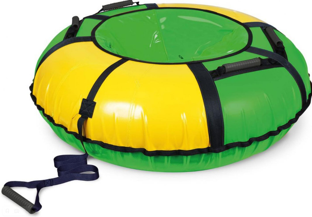 Тюбинг d-1100 Nika с камерой  зелёный-жёлтый ТБ1К-110/3Ж2