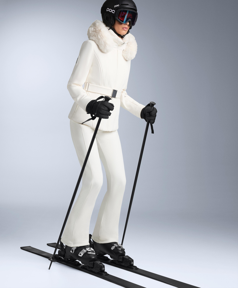 Oysho Водонепроницаемая куртка Primaloft® SKI супероблегающего кроя, белый