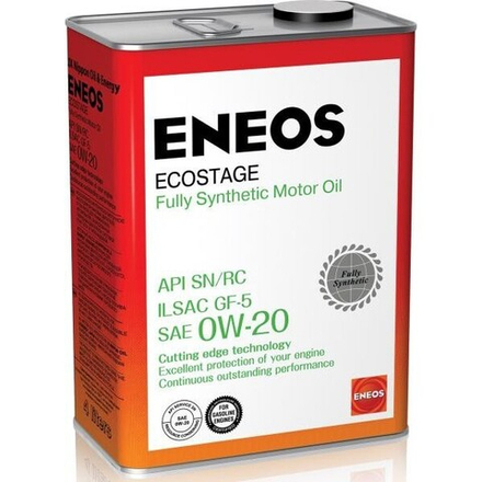 Масло моторное ENEOS Ecostage SN Синтетика 0W20 4 л