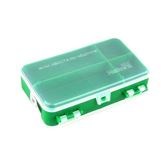 Коробочка для оснастки Helios двухсторонняя (зеленая)
