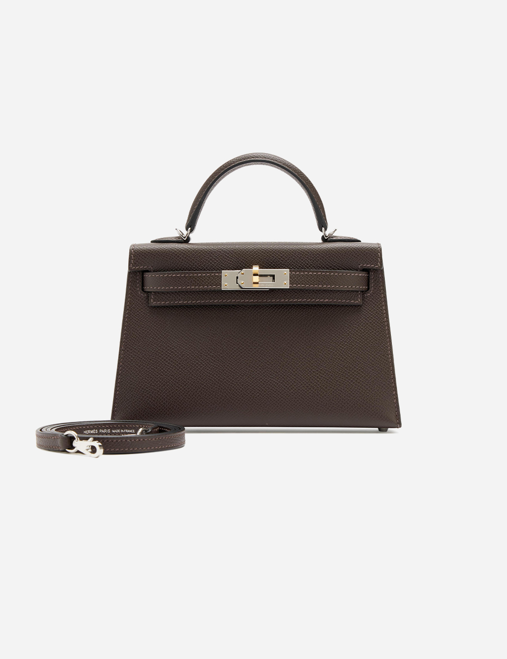 Сумка Hermes Epsom Mini Kelly 20 Electrum Hardware "Rouge Sellier"