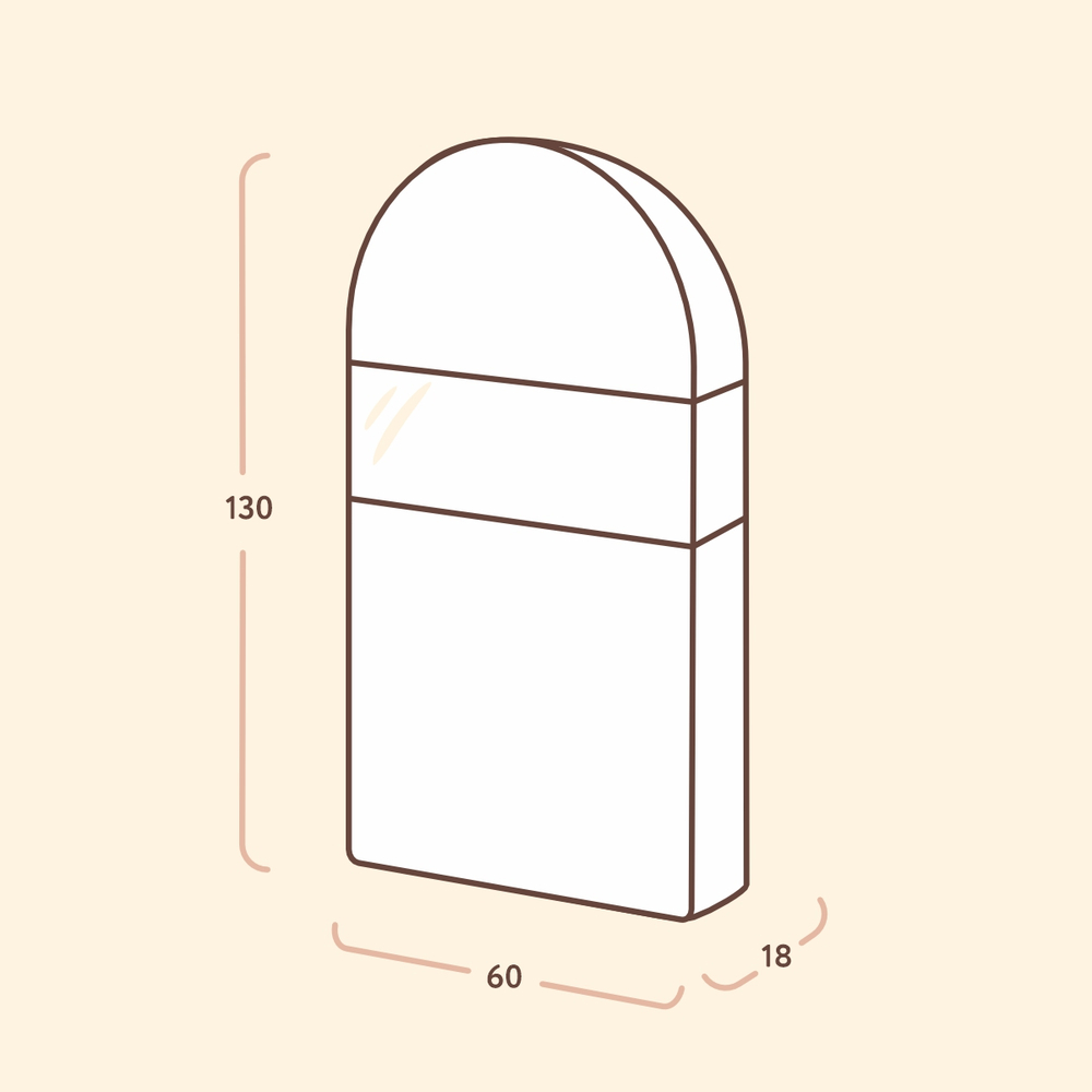 Чехол для шуб 130х60х18. Антимолевый
