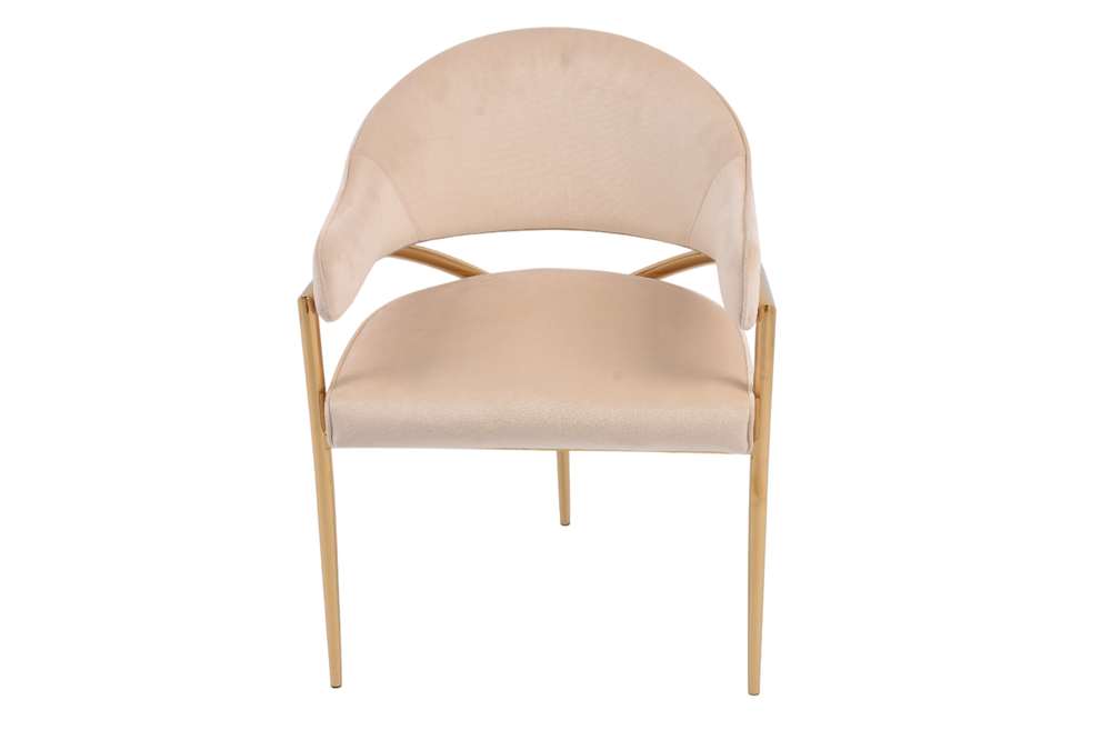 Стул обеденный Ist Casa Модена, 59х61х79 см, бежевый, глянцевое золото