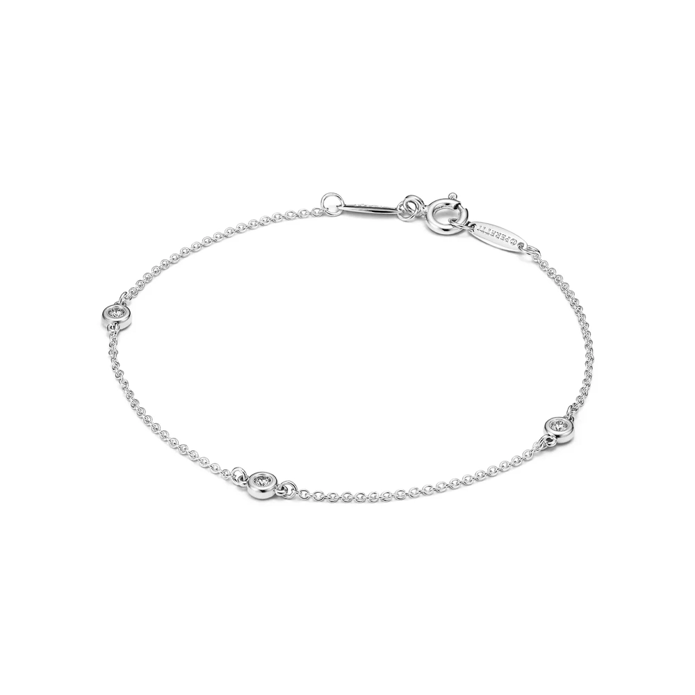 Браслет из серебра с бриллиантами, Tiffany 💎 Yard 0.09ct В наличии