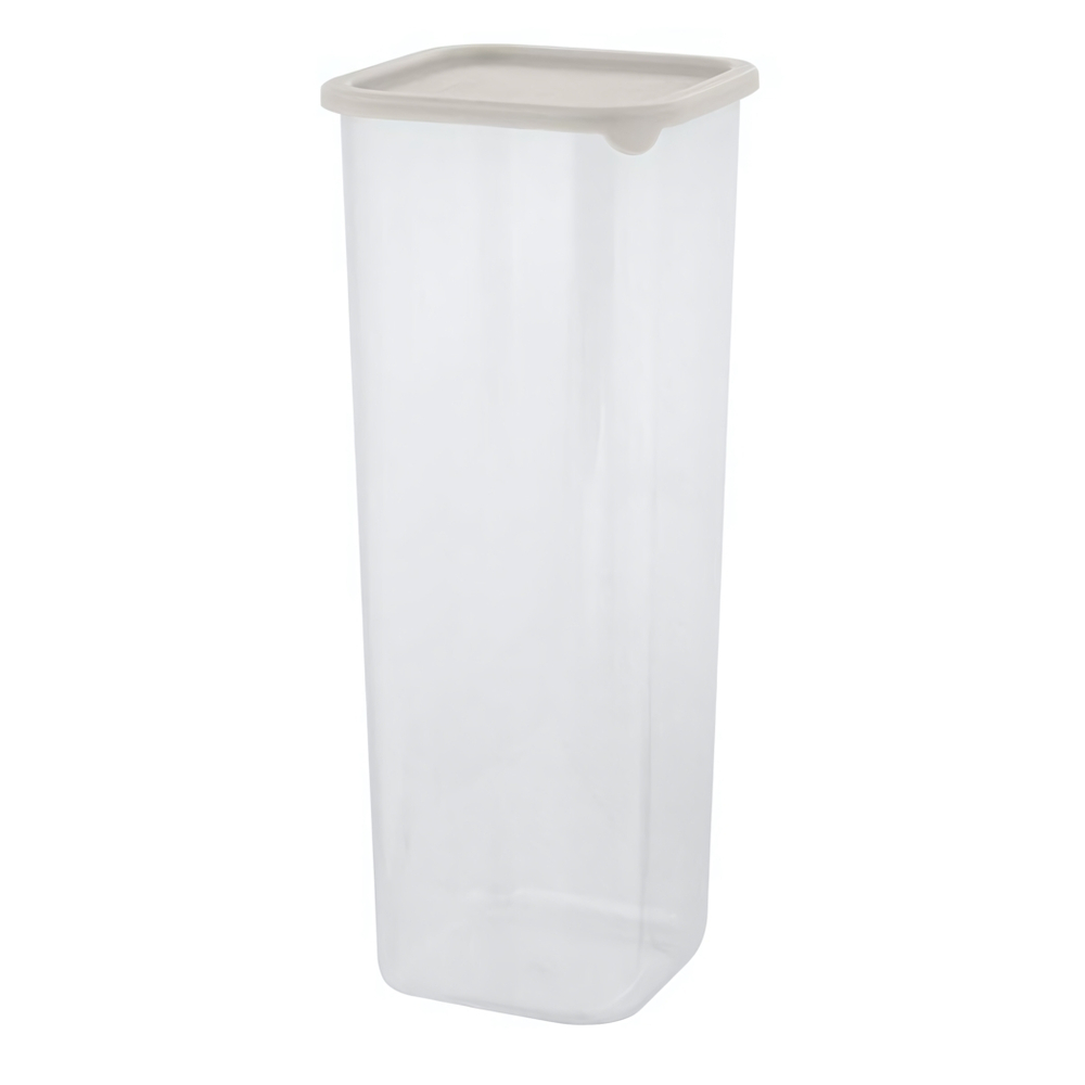 Банка для сыпучих продуктов Sugar&Spice Vanilla квадратная 1,9л, с гибкой крышкой латте