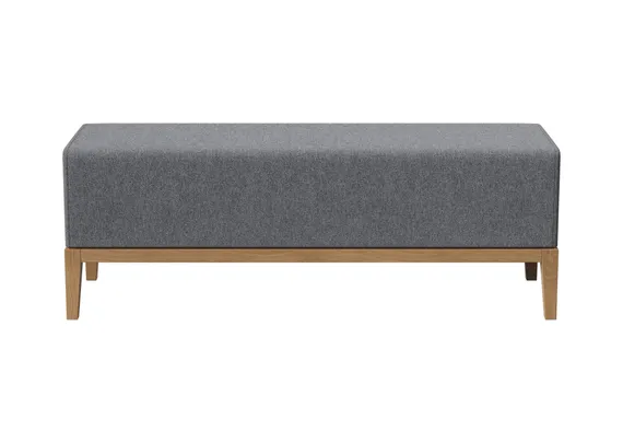 Банкетка Fjord 120 см (серый, твид)