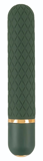 Зеленый мини-вибратор Luxurious Bullet Vibrator - 12,6 см. (Цвет: зеленый)