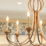 Milan Medium Chandelier in Venetian Silver with Crystal