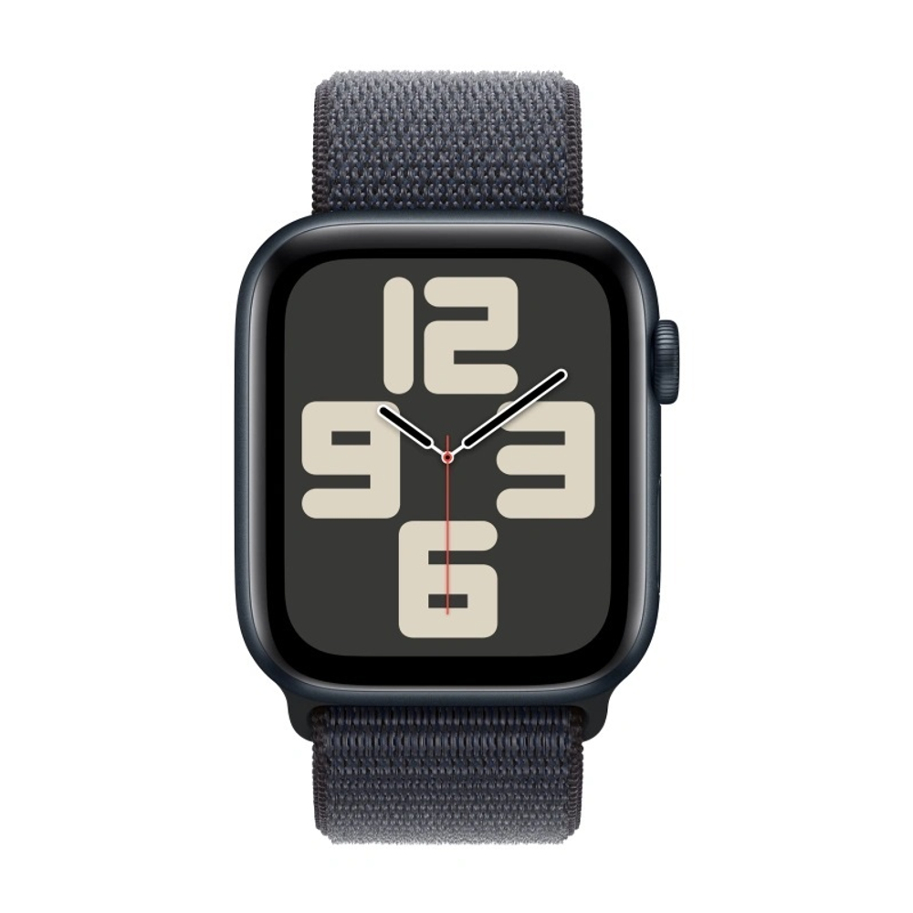 Умные часы Apple Watch SE 2024, 44 мм, алюминий цвета "тёмная ночь", Ink Sport Loop (MXEP3)