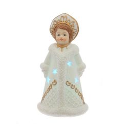 GAEM Фигурка декоративная "Снегурочка" с подсветкой, L7 W6 H12 см, 5в.