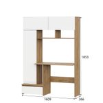 МС "Некст 1" Стол компьютерный Дуб Золотой/Белый